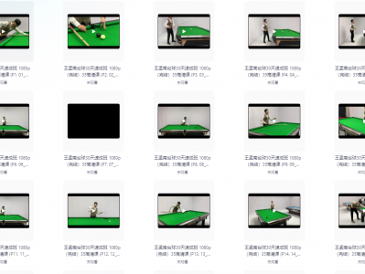 花了998买来的台球教程，正版高清视频教程